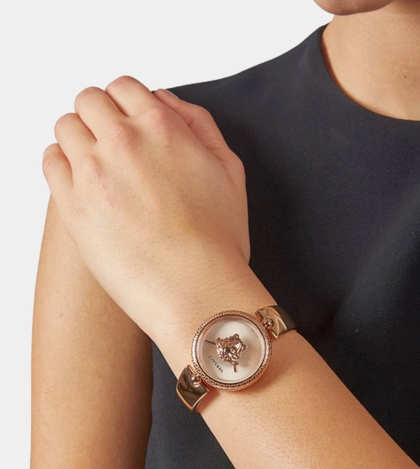 Women Rose Gold Analog Stainless Steel Watch VECQ00718