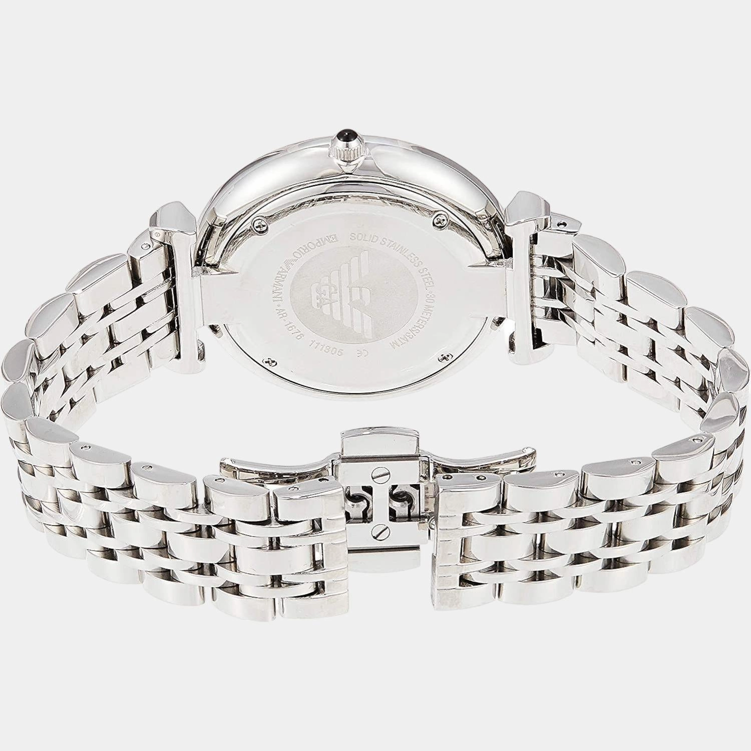 Women's Black Analog Stainless Steel Watch AR1676
