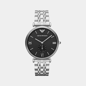 Women's Black Analog Stainless Steel Watch AR1676