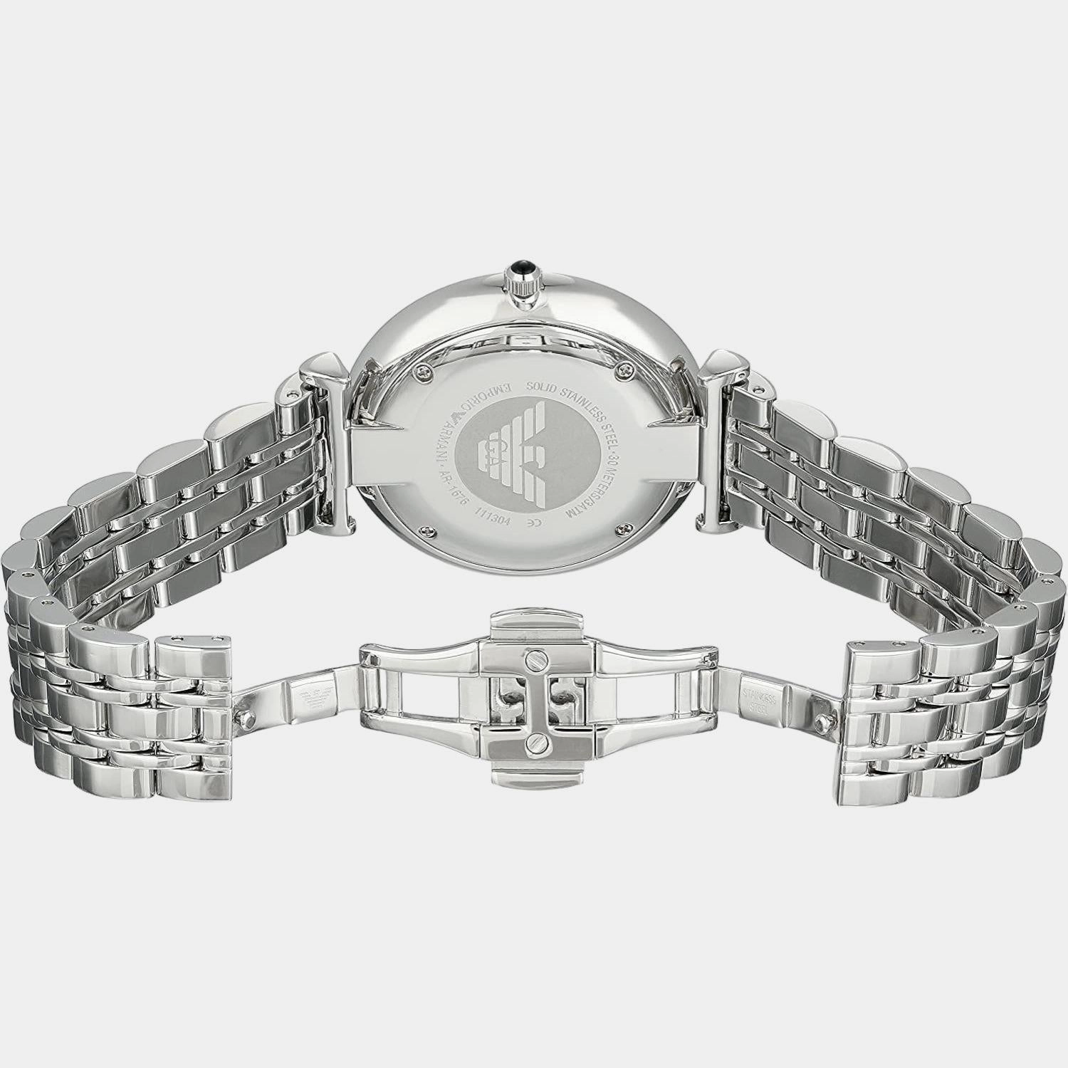 Women's Black Analog Stainless Steel Watch AR1676