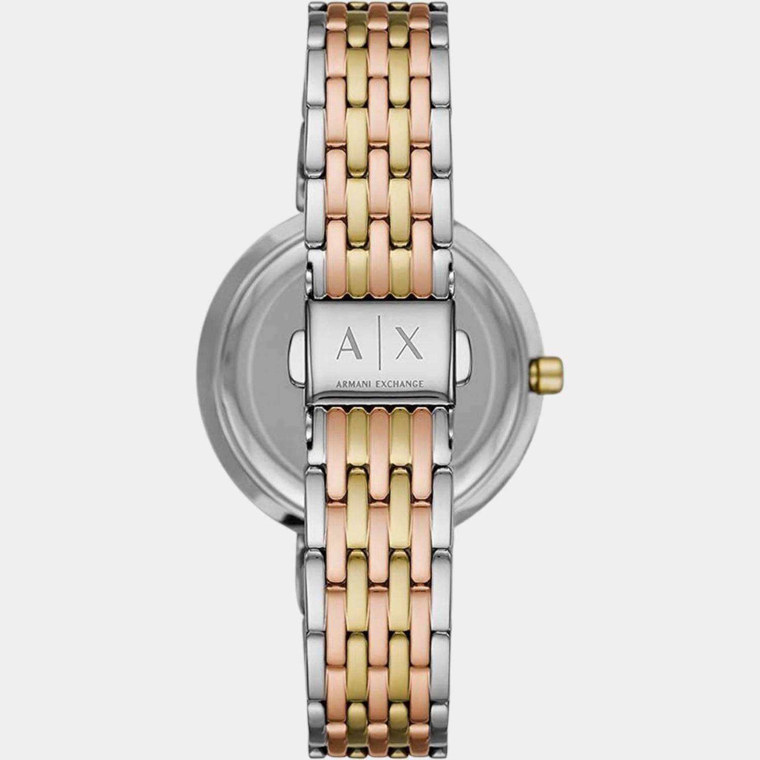Women's Black Analog Stainless Steel Watch AX5911
