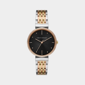 Women's Black Analog Stainless Steel Watch AX5911