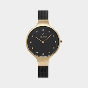 Women's Black Analog Stainless Steel Watch V173LXGBMB