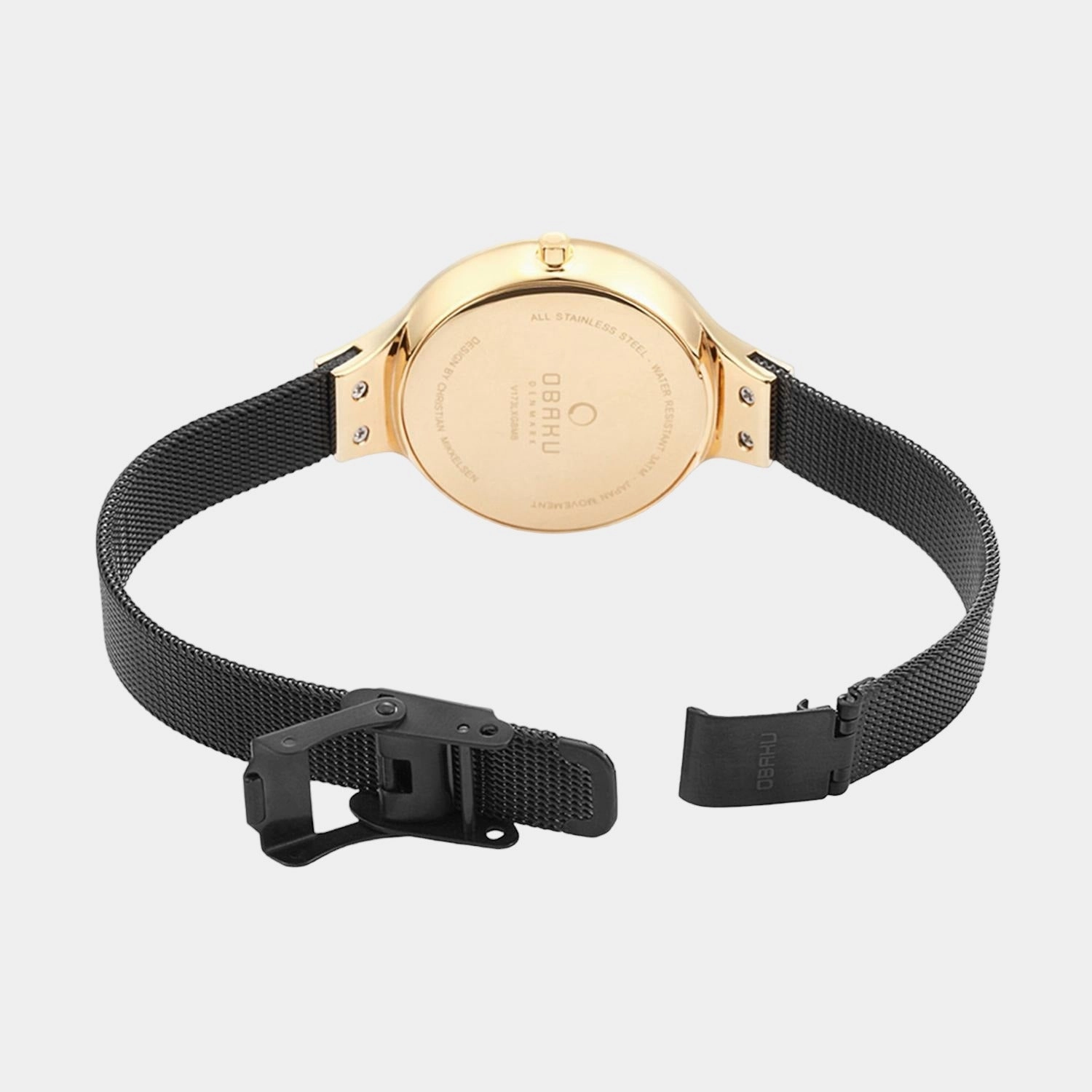 Women's Black Analog Stainless Steel Watch V173LXGBMB
