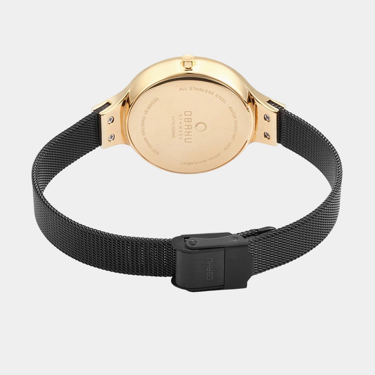 Women's Black Analog Stainless Steel Watch V173LXGBMB