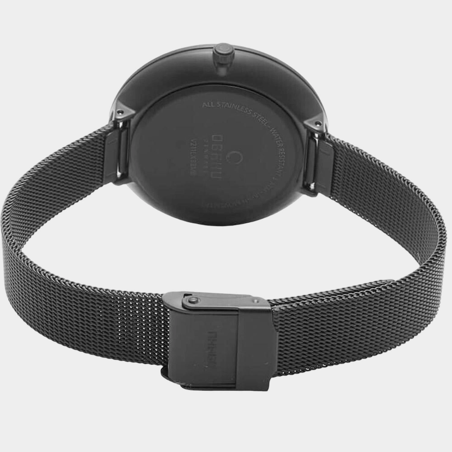 Women's Black Analog Stainless Steel Watch V211LXBBMB