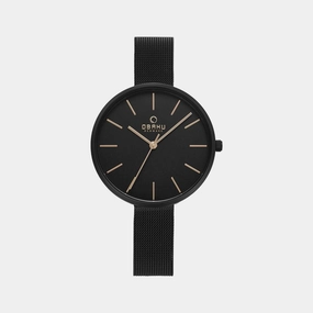 Women's Black Analog Stainless Steel Watch V211LXBBMB