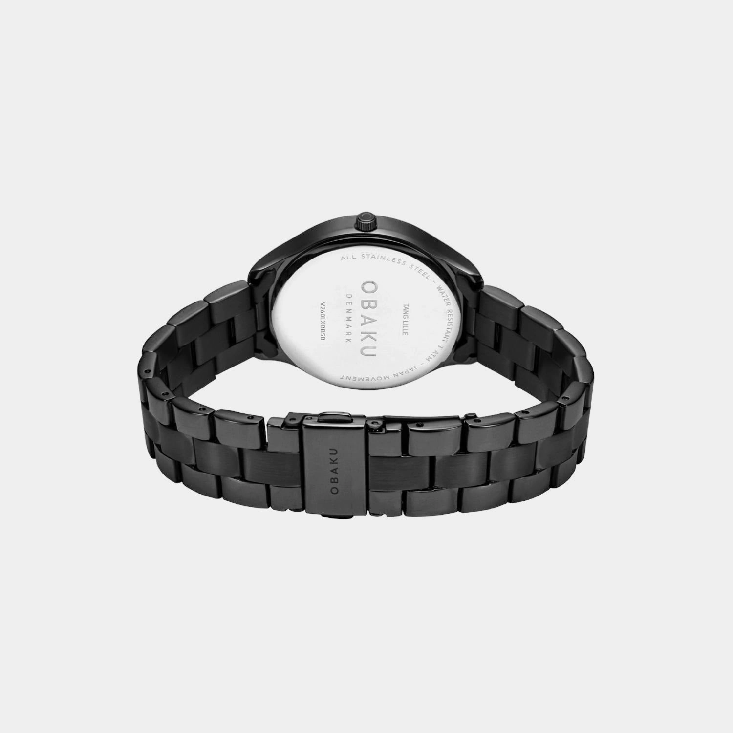 Women's Black Analog Stainless Steel Watch V260LXBBSB