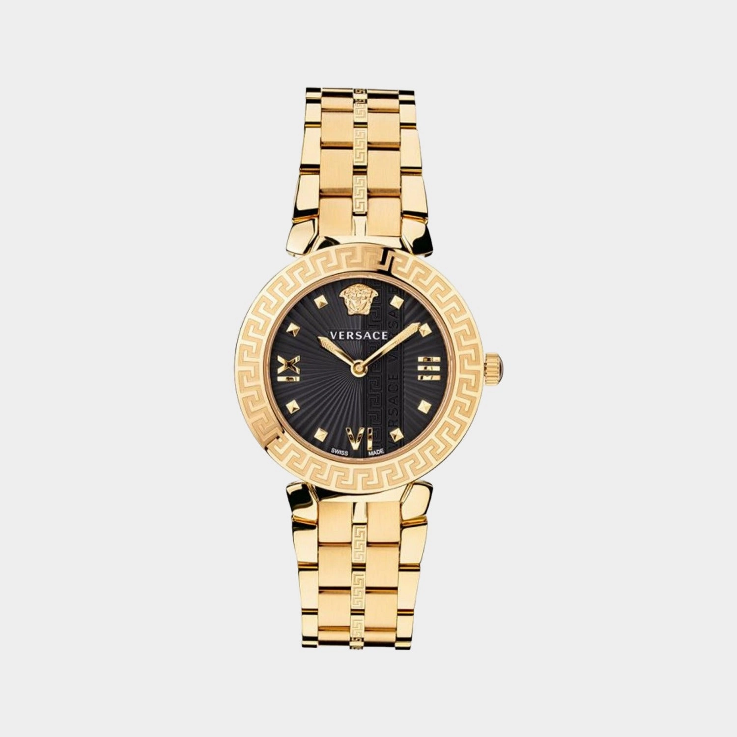 Women's Black Analog Stainless Steel Watch VEZ600521