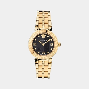 Women's Black Analog Stainless Steel Watch VEZ600521