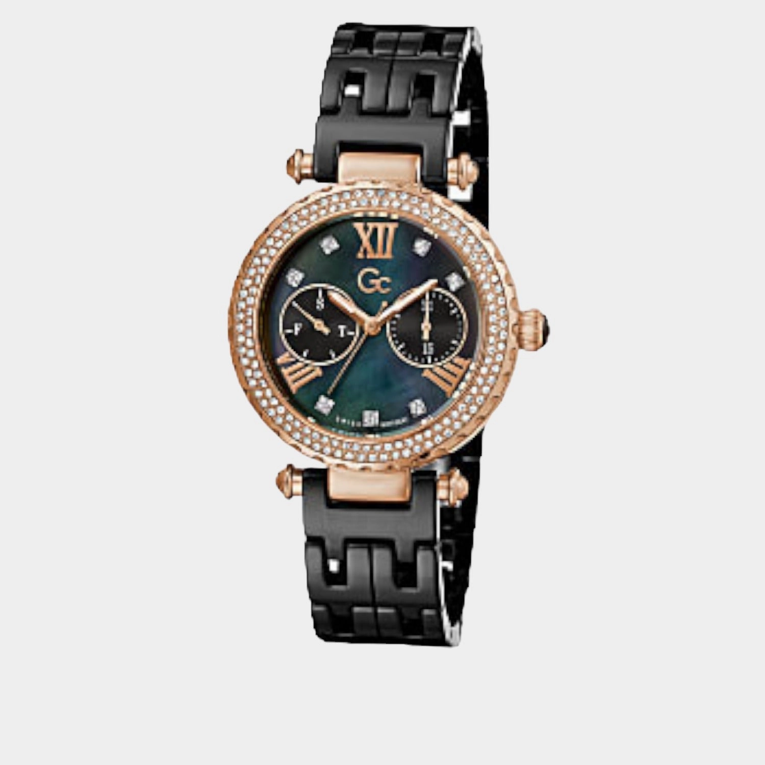 Women's Black Analog Stainless Steel Watch Y71007L2MF