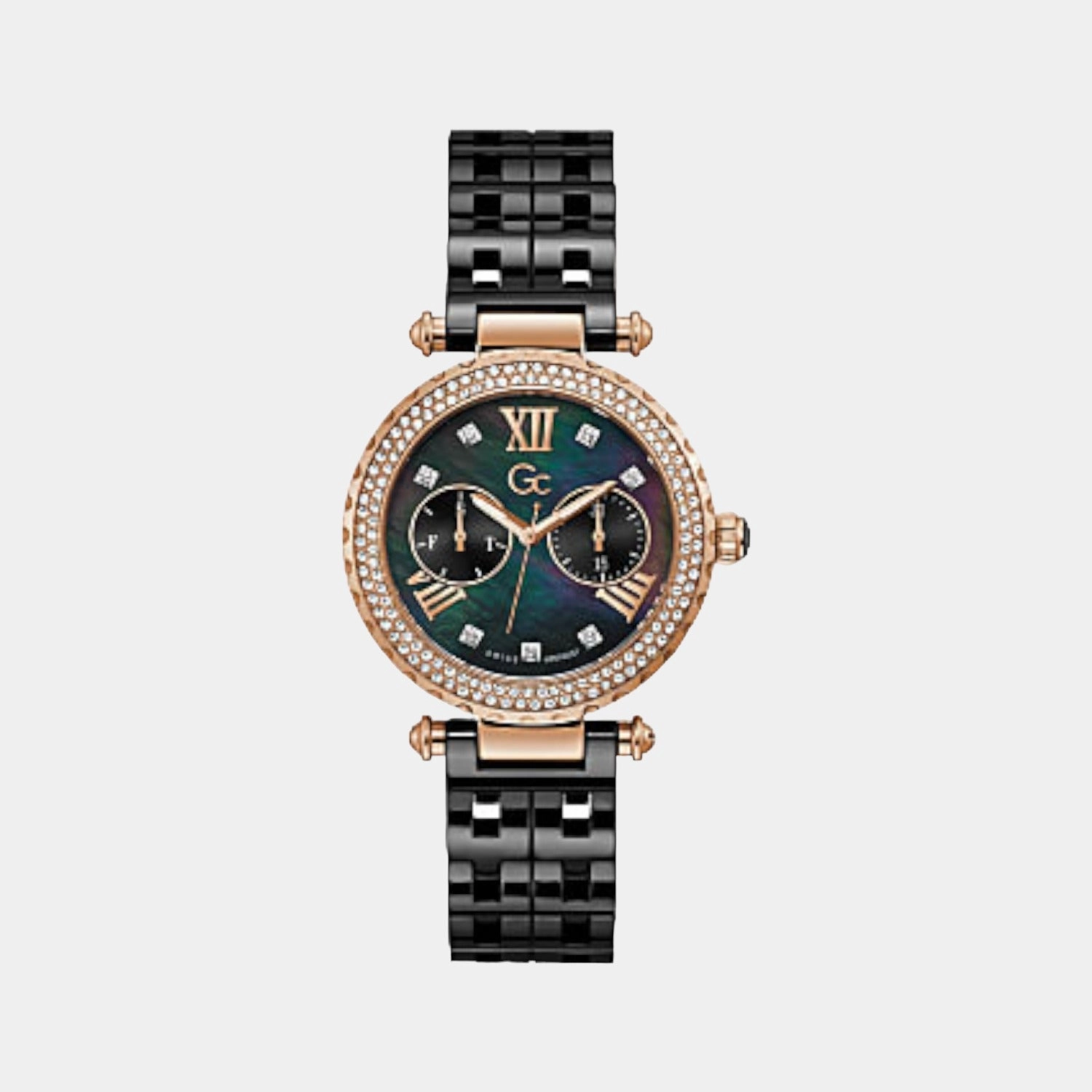 Women's Black Analog Stainless Steel Watch Y71007L2MF