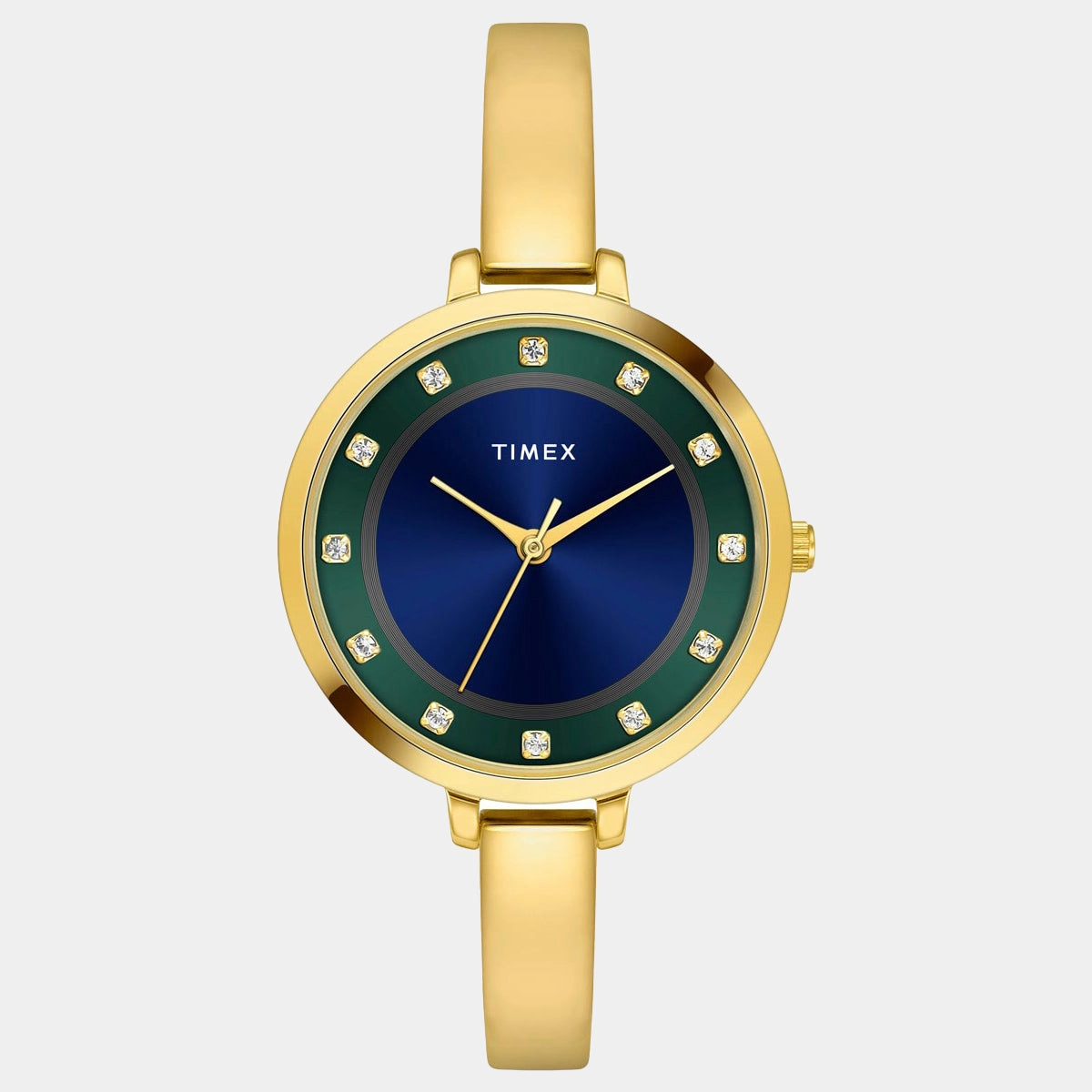 Women's Blue/Green Dial Analog Brass Watch TWEL12827-EX