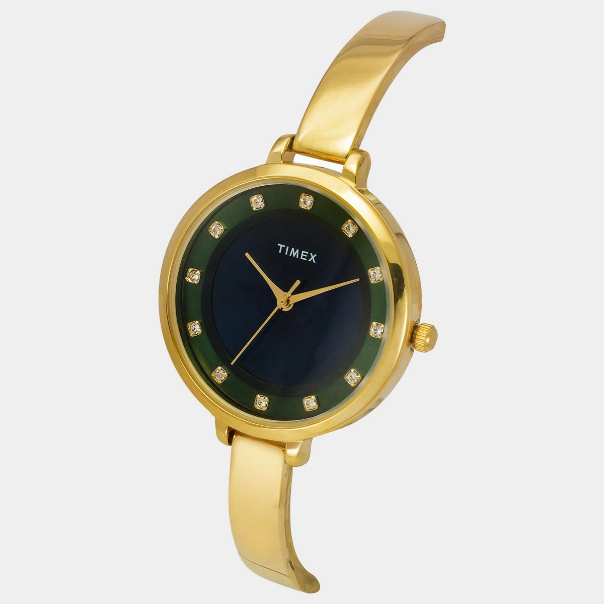 Women's Blue/Green Dial Analog Brass Watch TWEL12827-EX