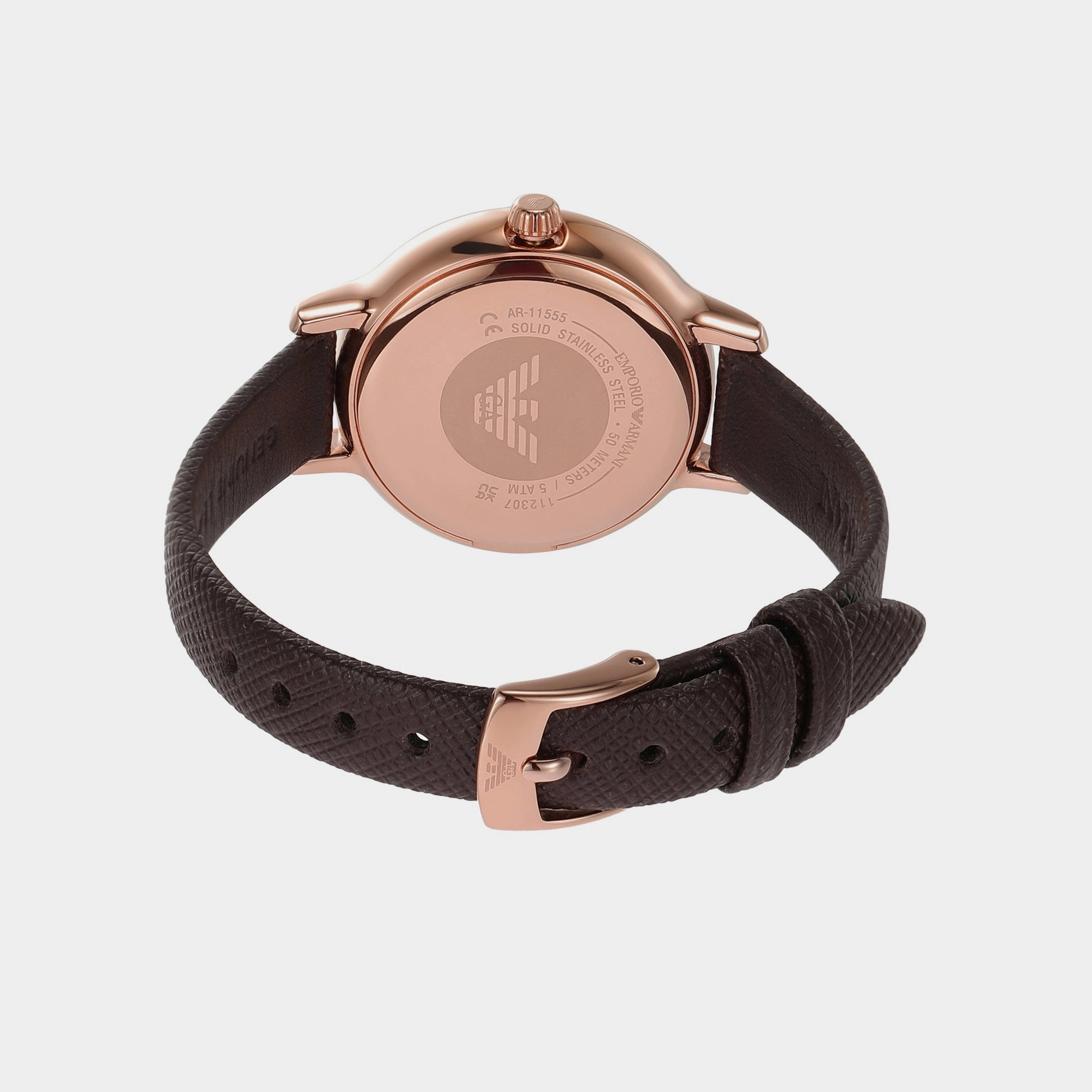 Women's Brown Analog Leather Watch AR11555