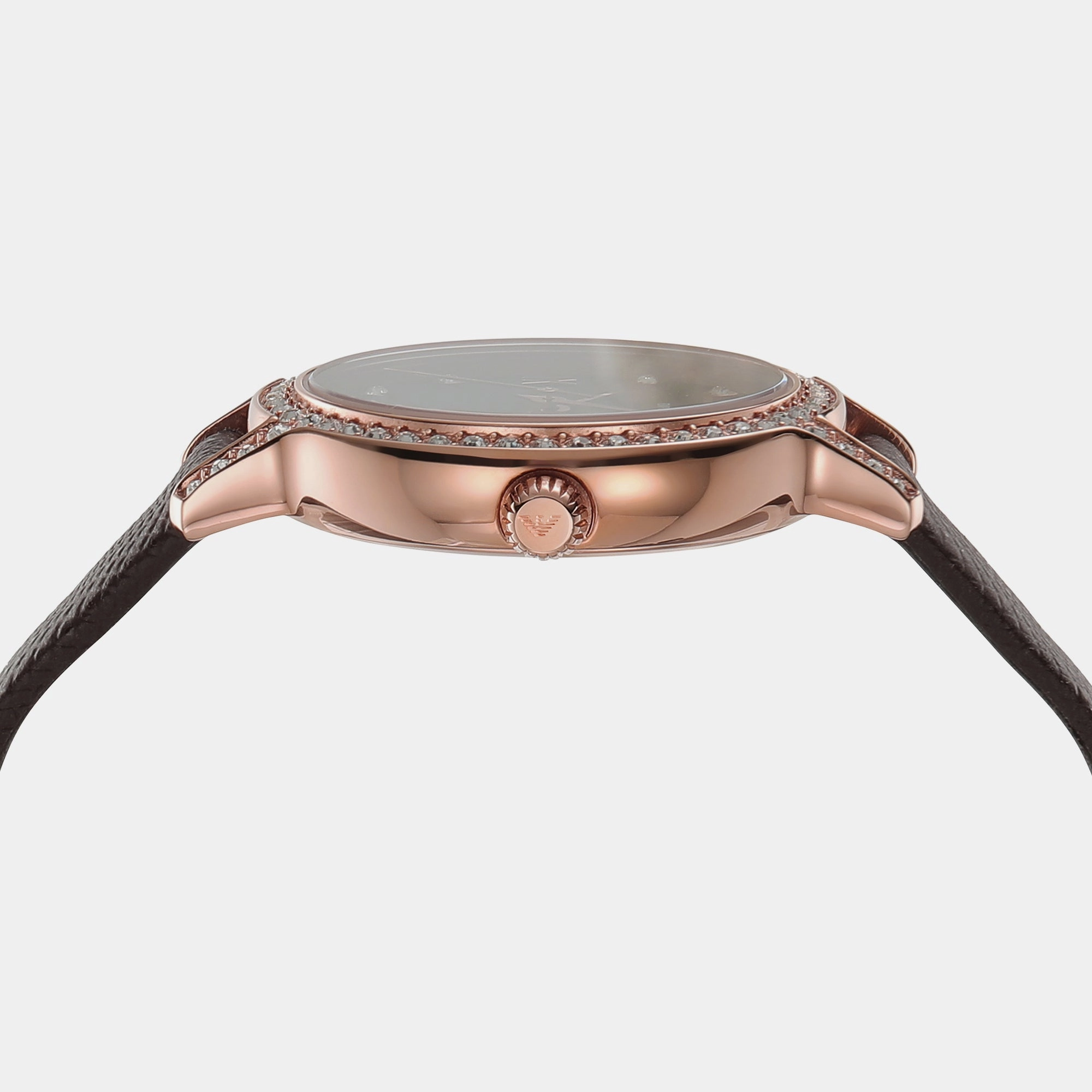Women's Brown Analog Leather Watch AR11555