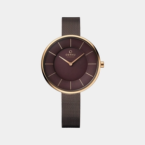 Women's Brown Analog Stainless Steel Watch V185LXVNMN