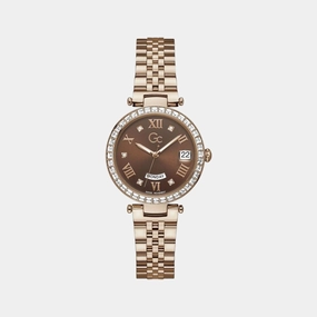 Women's Brown Analog Stainless Steel Watch Z01009L4MF