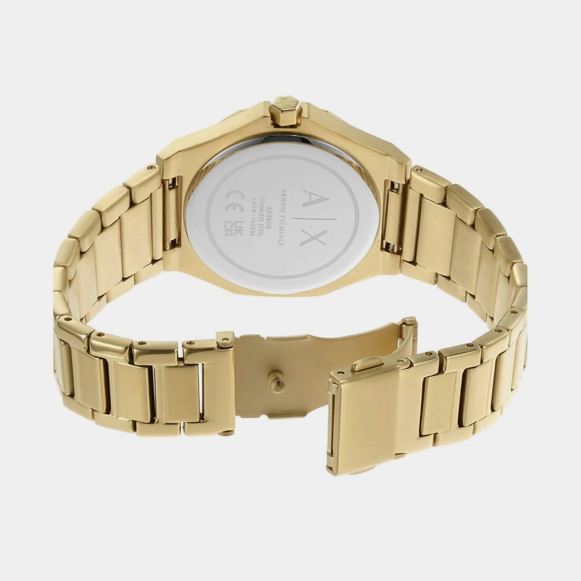 Women's Gold Analog Stainless Steel Watch AX4608