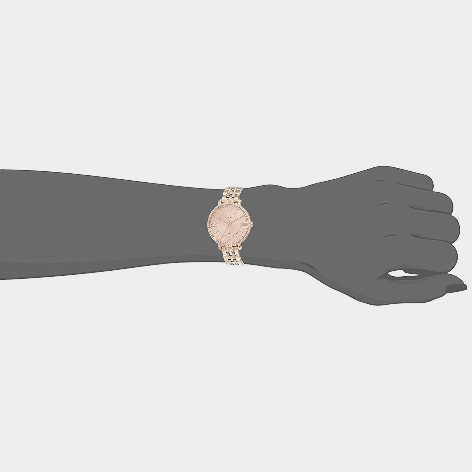 Women's Gold Analog Stainless Steel Watch ES3546I