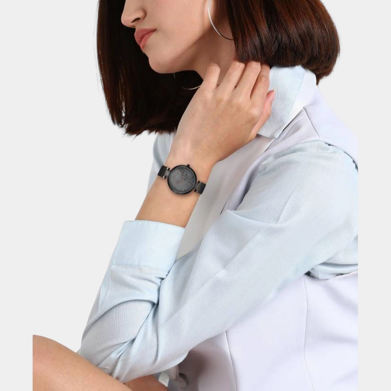 Women's Grey Analog Stainless Steel Watch TW000X221