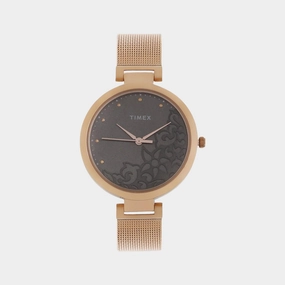 Women's Grey Analog Stainless Steel Watch TW000X222