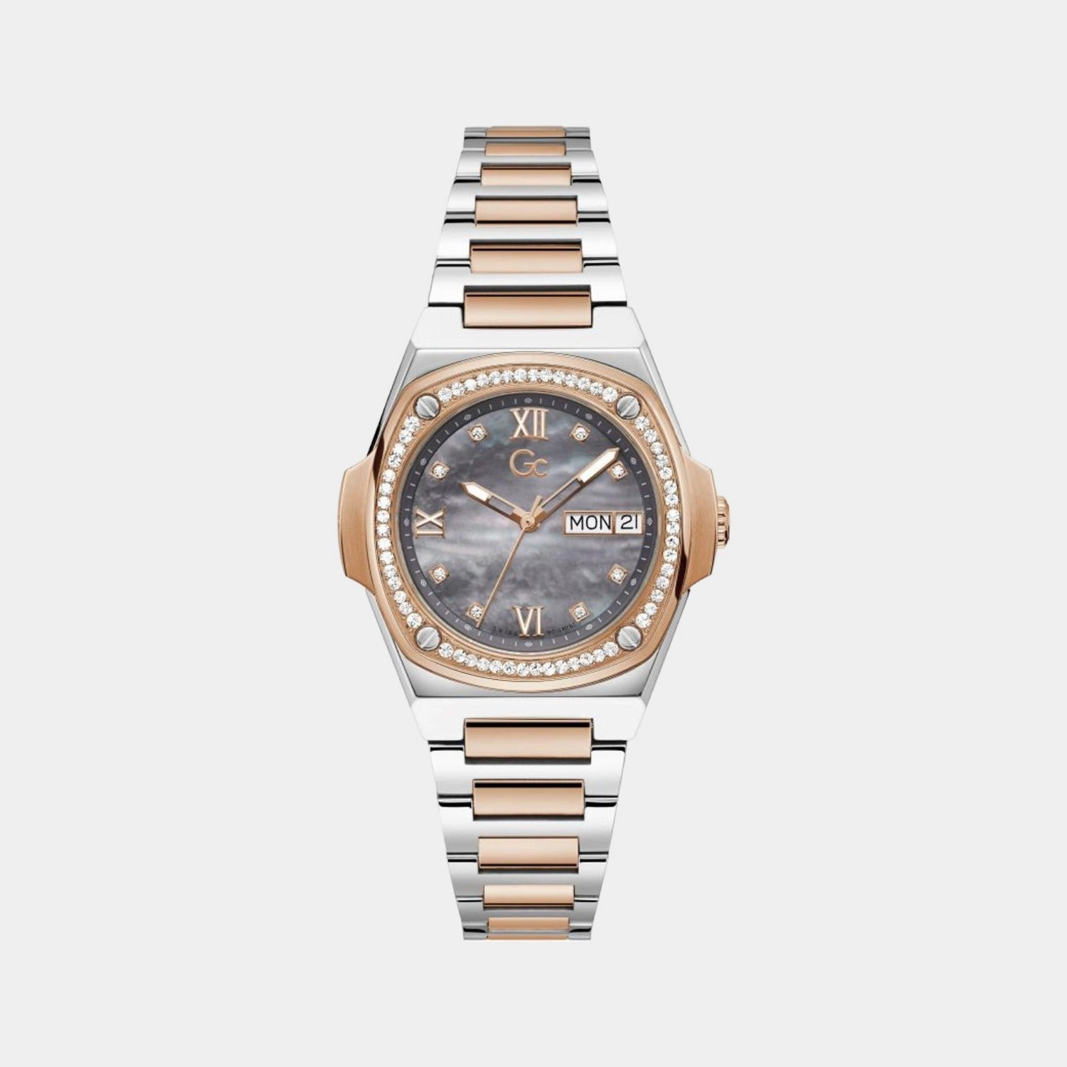 Women's Grey Analog Stainless Steel Watch Y98001L5MF