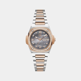 Women's Grey Analog Stainless Steel Watch Y98001L5MF