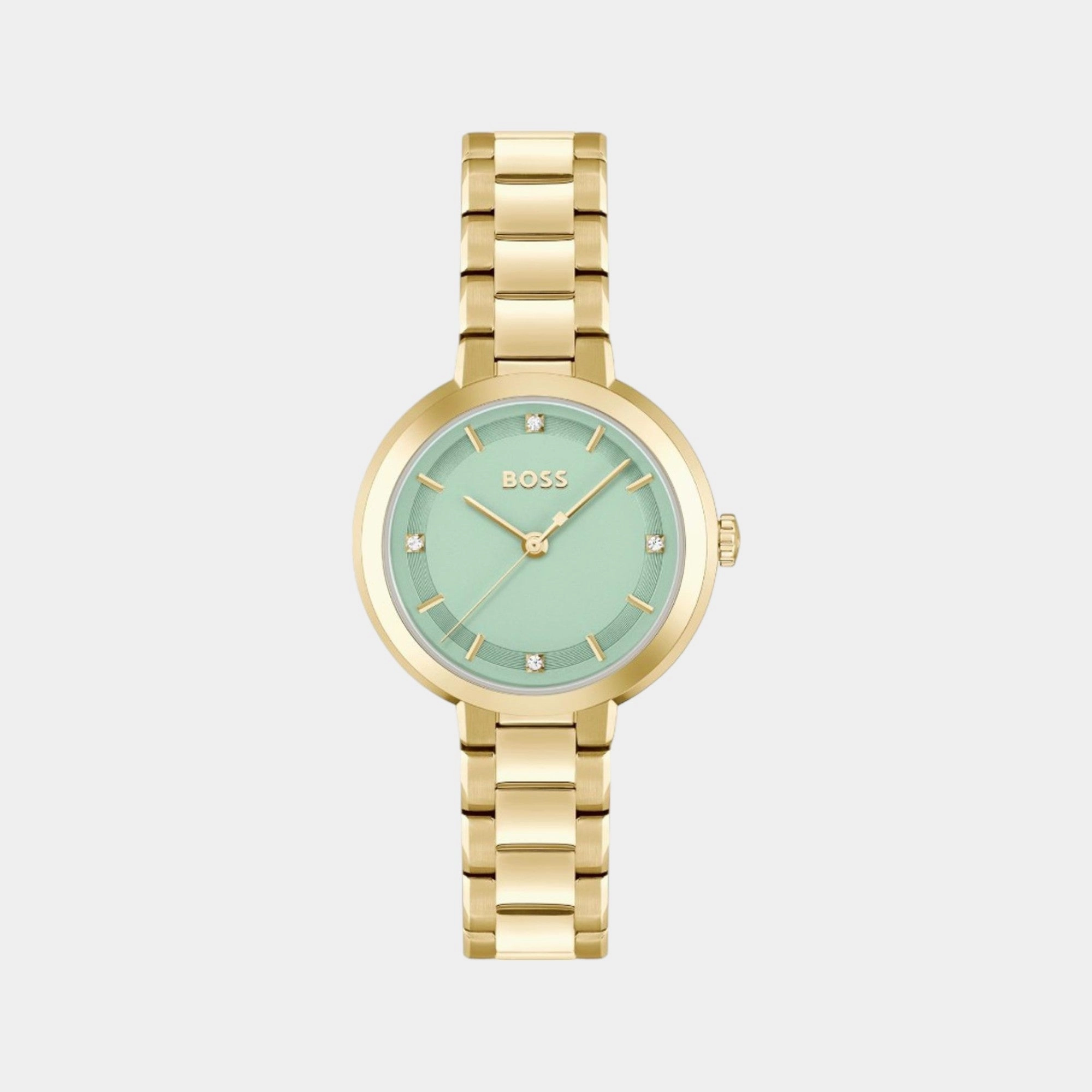 Women's Quartz Analog Green Dial Stainless Steel Watch 1502759
