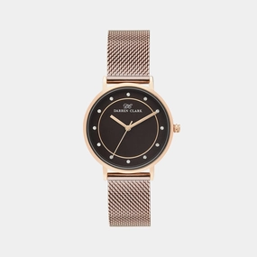 Women's Rose Gold Analog Brass Watch 2005H-E0306