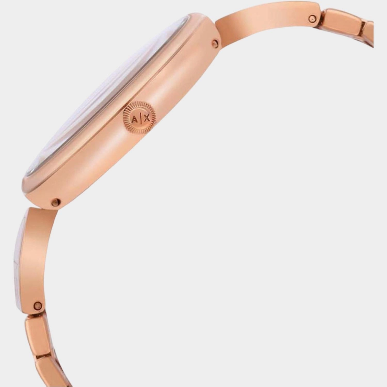 Women's Rose Gold Analog Stainless Steel Watch AX5328