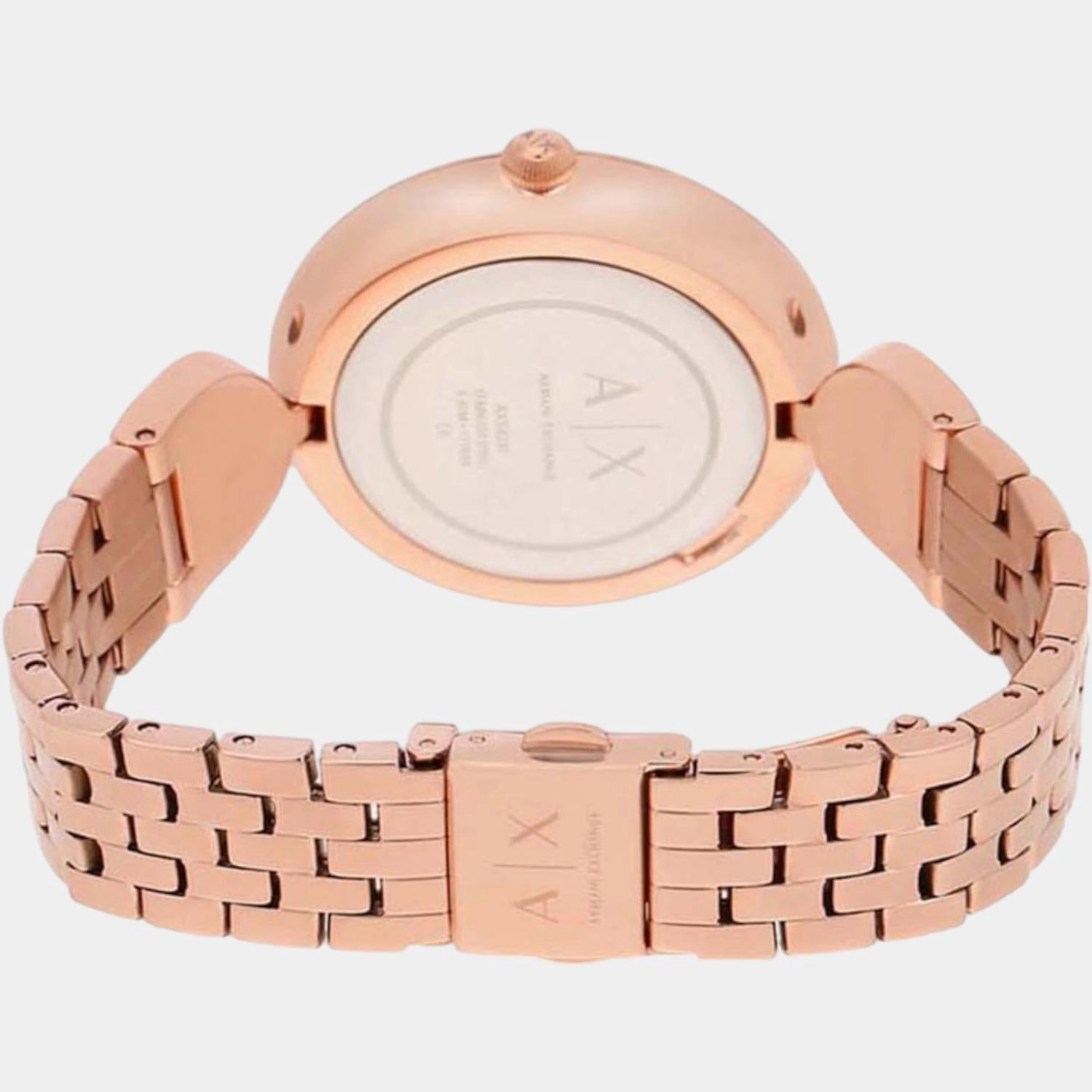 Women's Rose Gold Analog Stainless Steel Watch AX5328