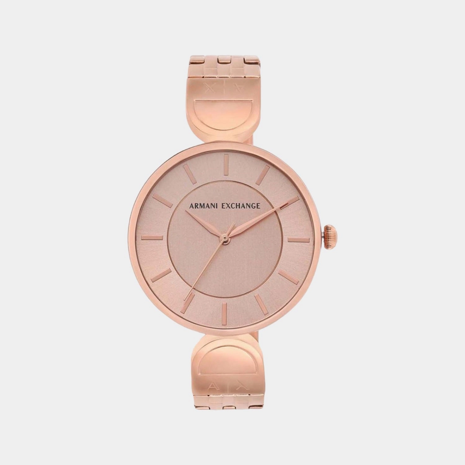 Women's Rose Gold Analog Stainless Steel Watch AX5328