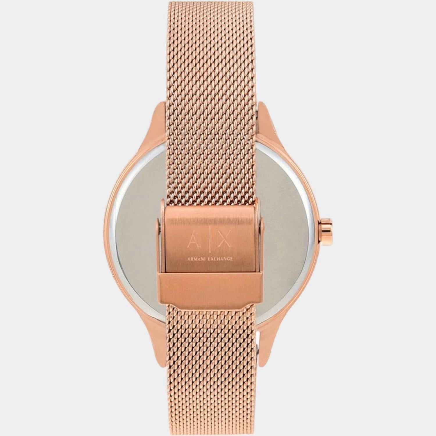 Women's Rose Gold Analog Stainless Steel Watch AX5602