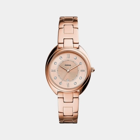 Women's Rose Gold Analog Stainless Steel Watch ES5070