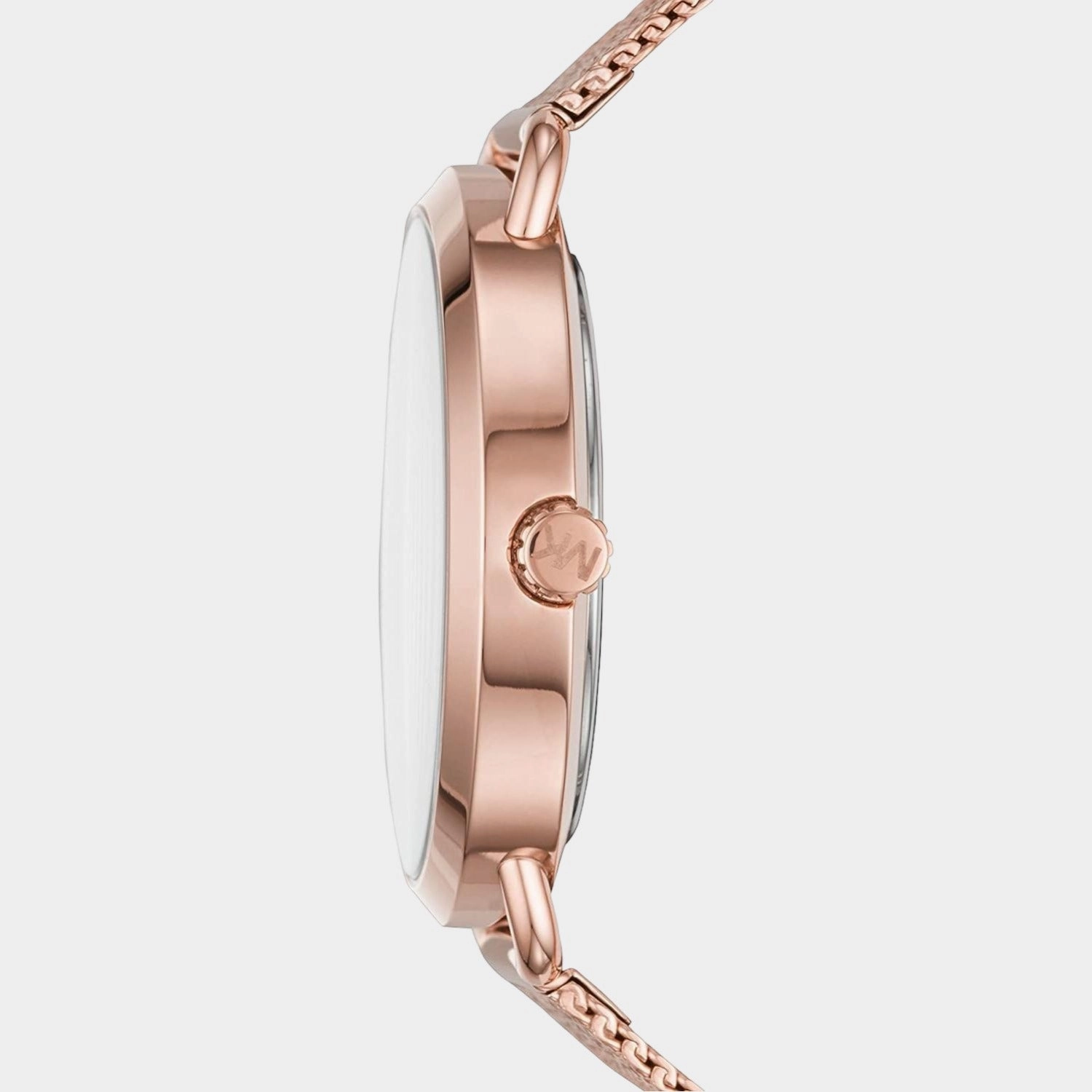 Women's Rose Gold Analog Stainless Steel Watch MK3845