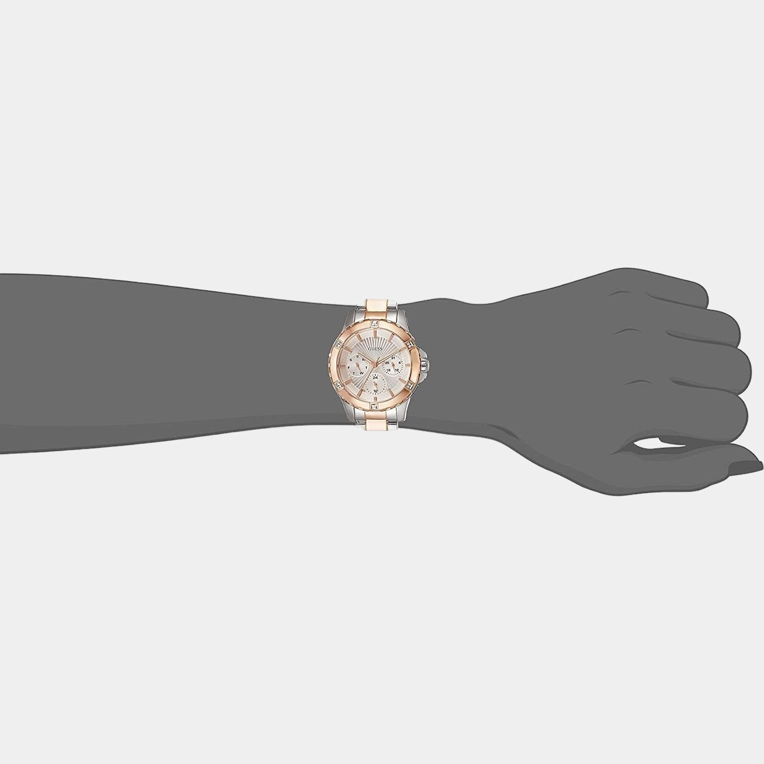 Women's Rose Gold Stainless Steel Chronograph Watch W0443L4