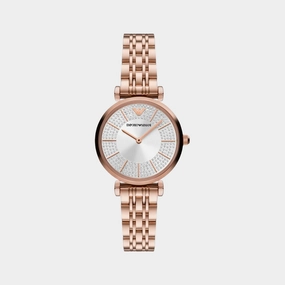 Women's Silver Analog Stainless Steel Watch AR11446