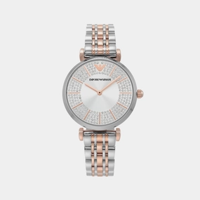 Women's Silver Analog Stainless Steel Watch AR11537