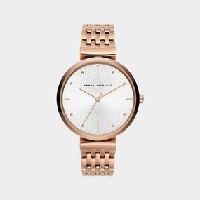 Women's Silver Analog Stainless Steel Watch AX5901