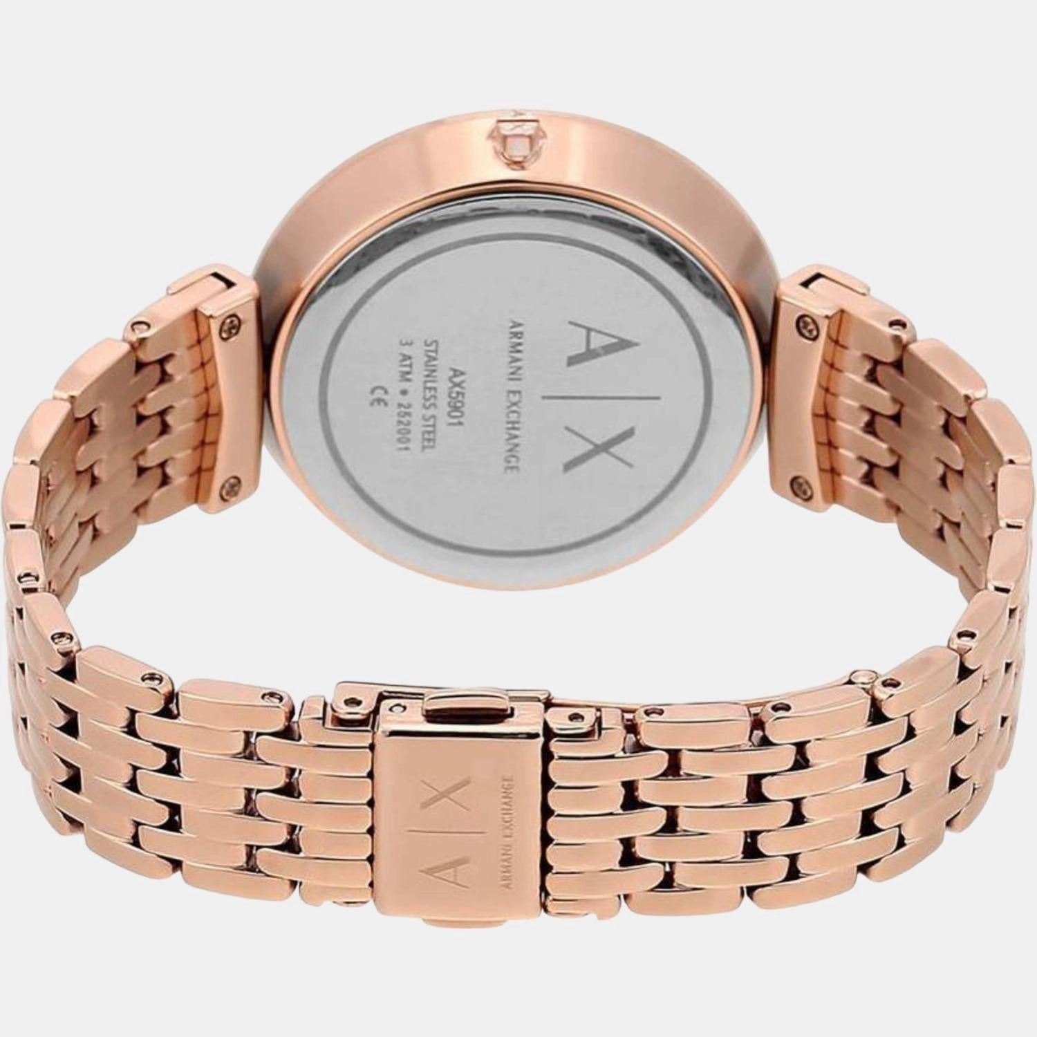 Women's Silver Analog Stainless Steel Watch AX5901