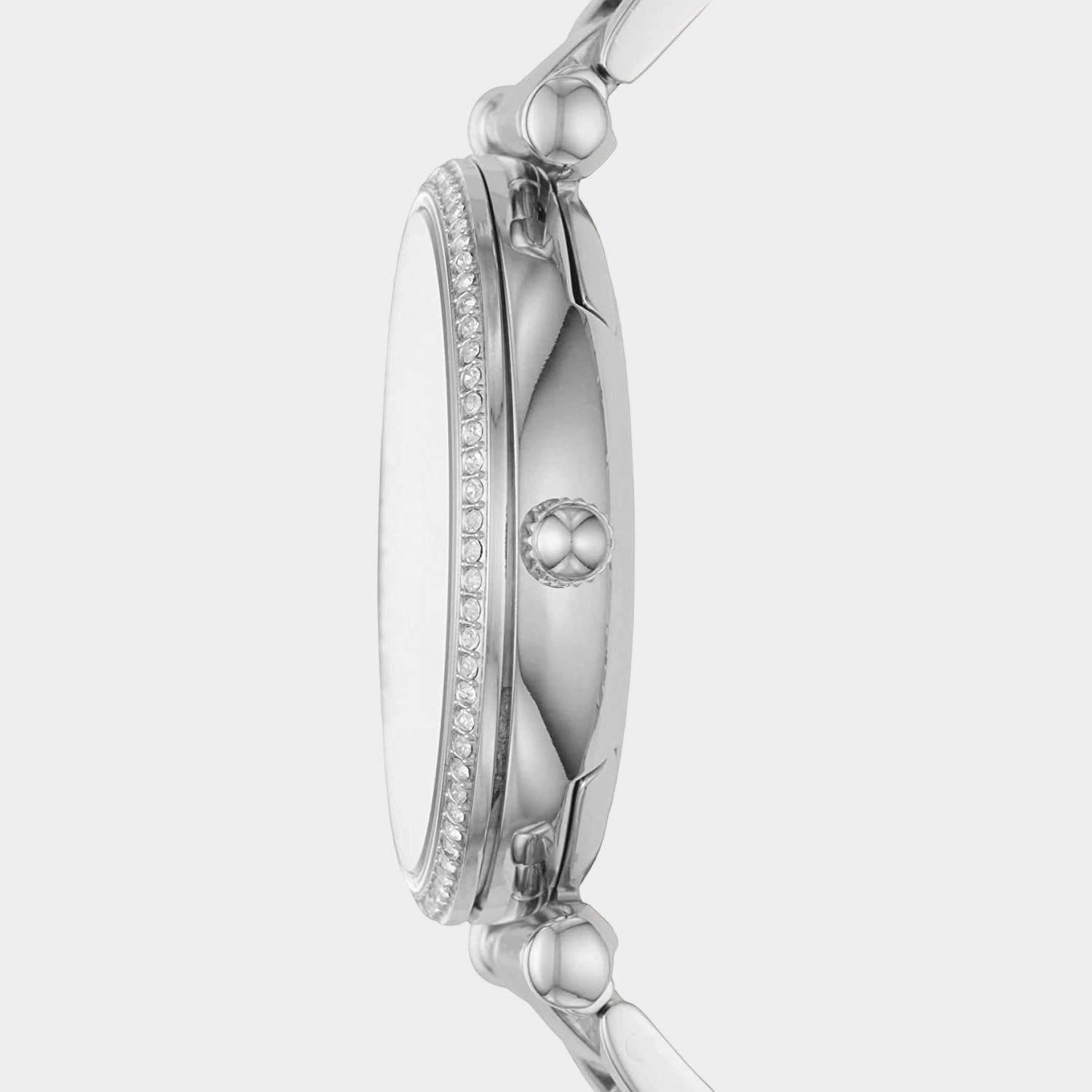 Women's Silver Analog Stainless Steel Watch ES4341