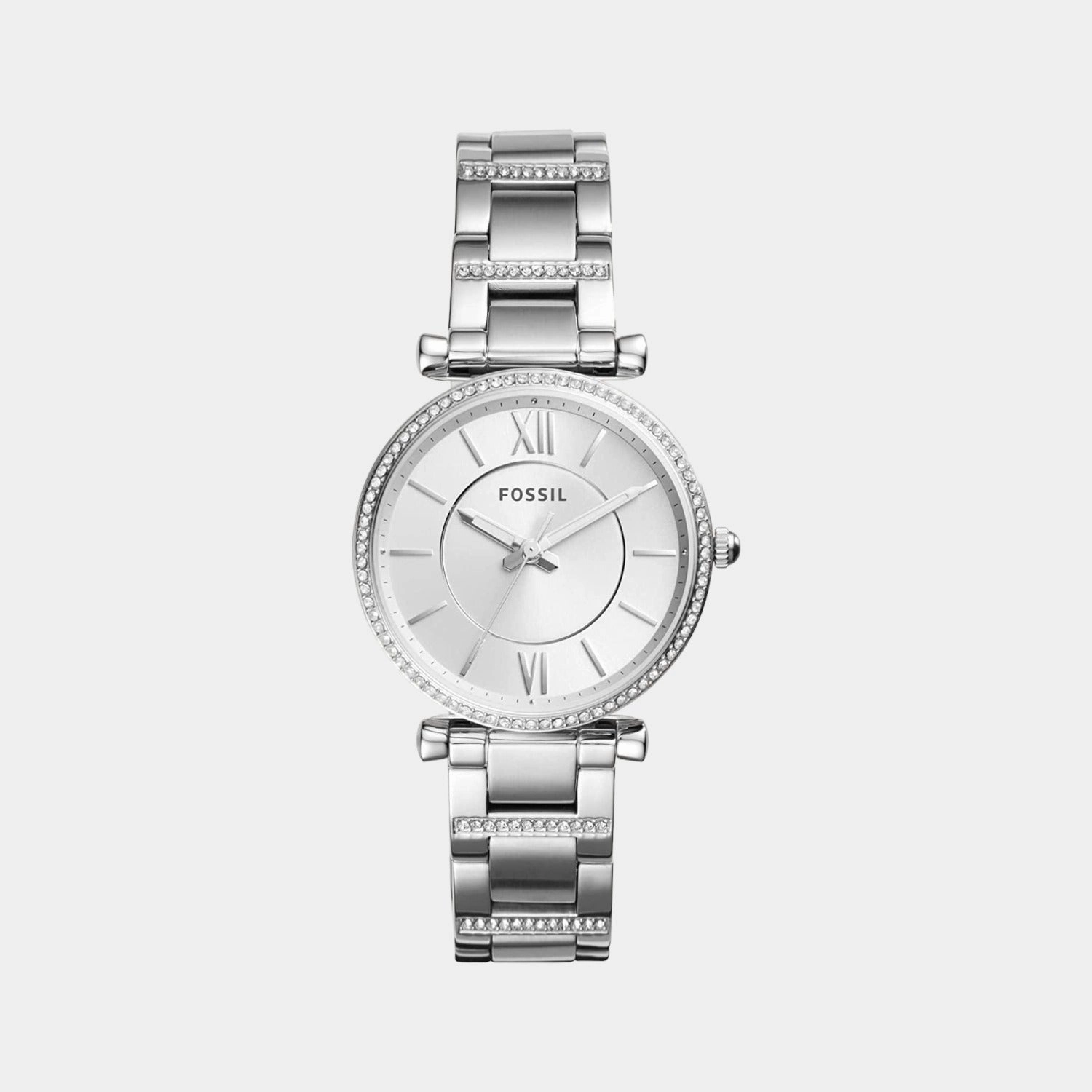 Women's Silver Analog Stainless Steel Watch ES4341