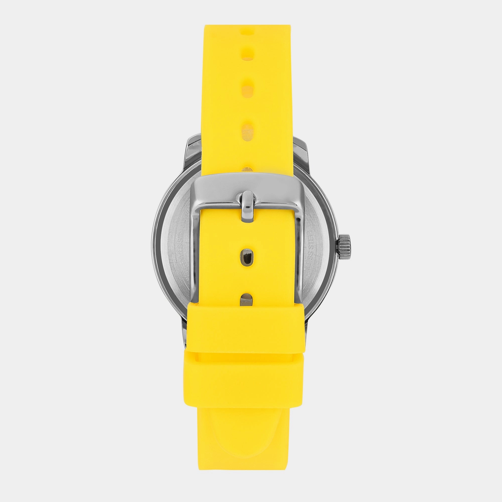 Women's Silver Dial Analog Silicone Watch TW048HL13