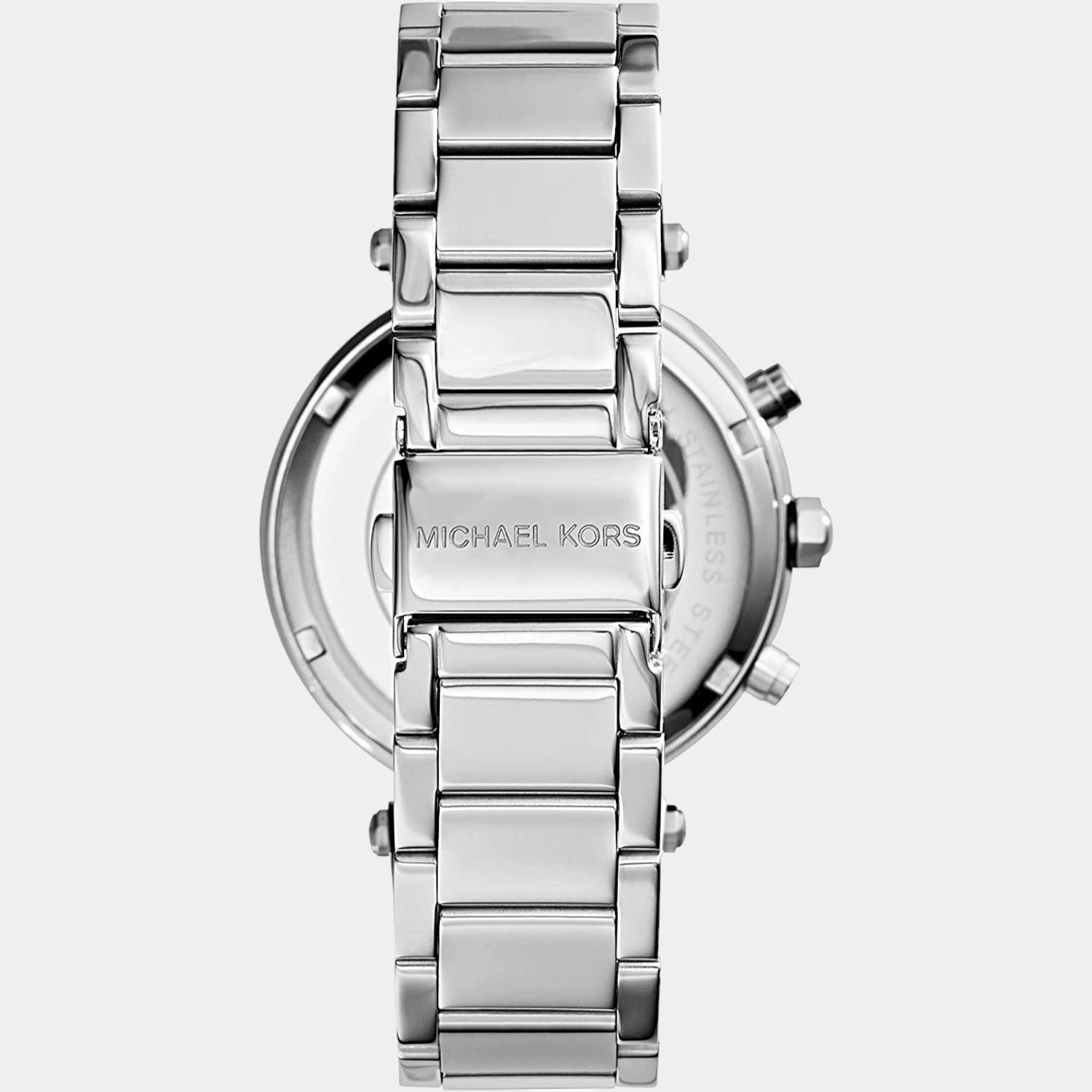 Women's Silver Stainless Steel Chronograph Watch MK5353