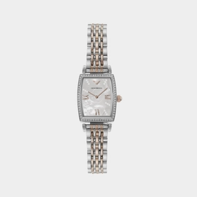 Women's White Analog Stainless Steel Watch AR11519