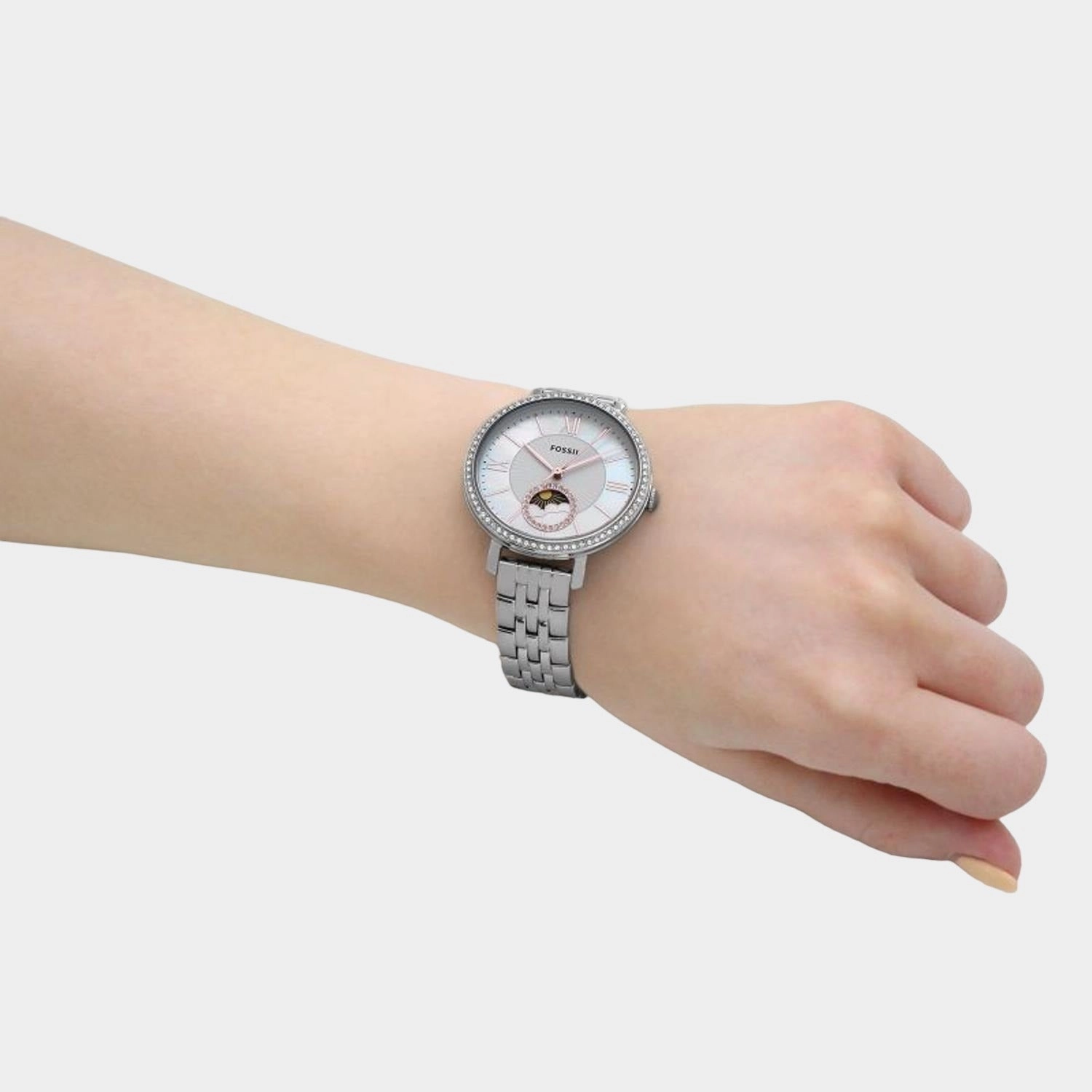 Women's White Analog Stainless Steel Watch ES5164
