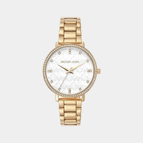 Women's White Analog Stainless Steel Watch MK4666