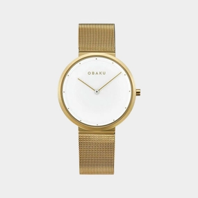 Women's White Analog Stainless Steel Watch V230LXGWMG