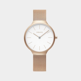 Women's White Analog Stainless Steel Watch V240LXVWMV